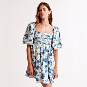 Abercrombie & Fitch Blue Floral Mini Dress